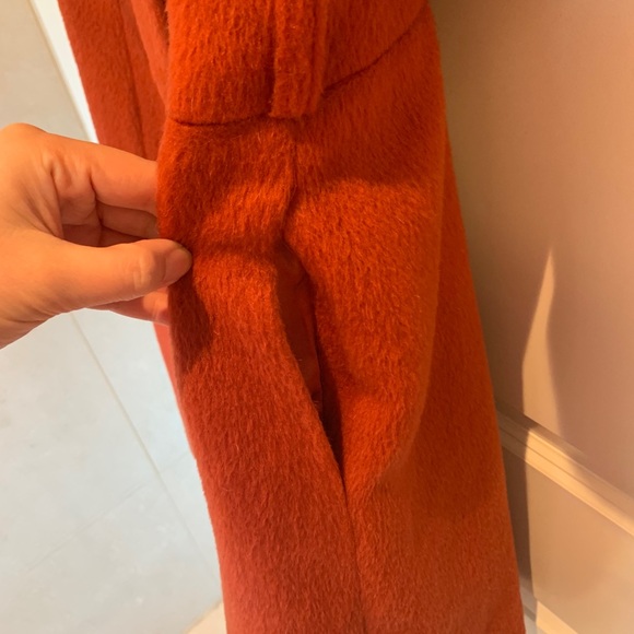 Orange colour wool coat - Picture 5 of 5